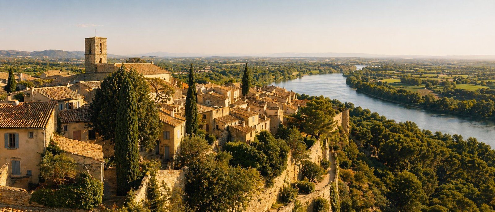 Paysage du Rhône-Lez-Provence